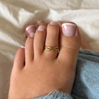 Glow Mix 3-Piece Toe Rings Set