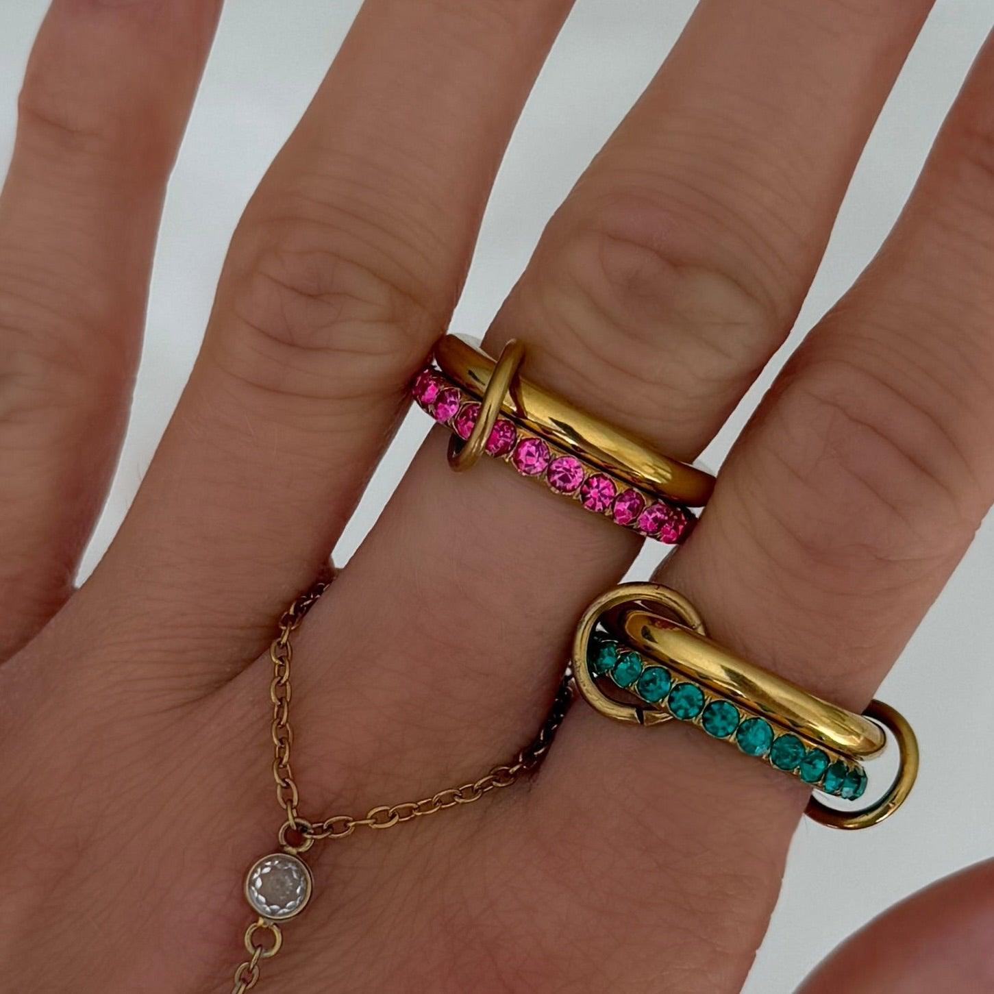 Evergreen Stacked Ring
