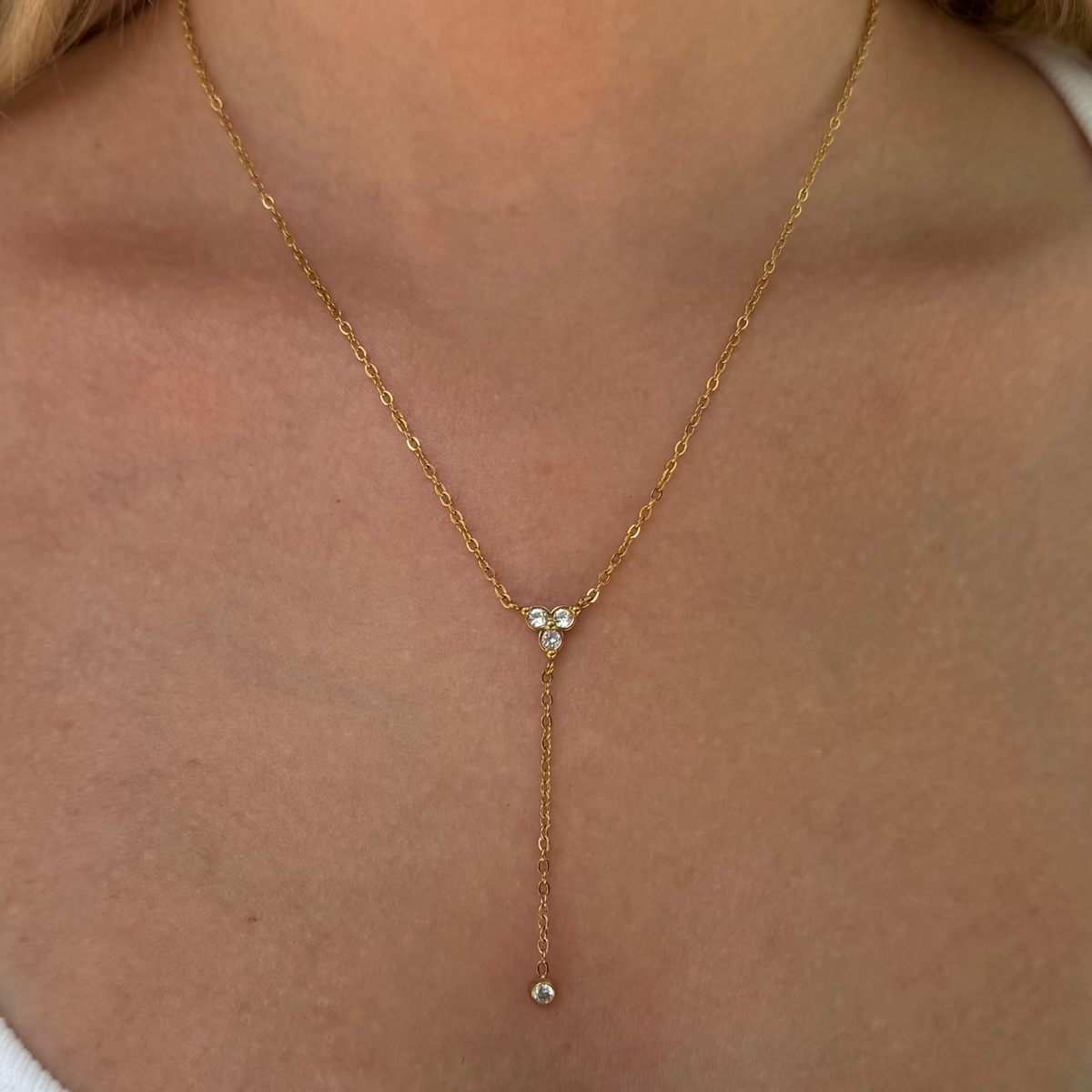 Flirty Drop Lariat Necklace