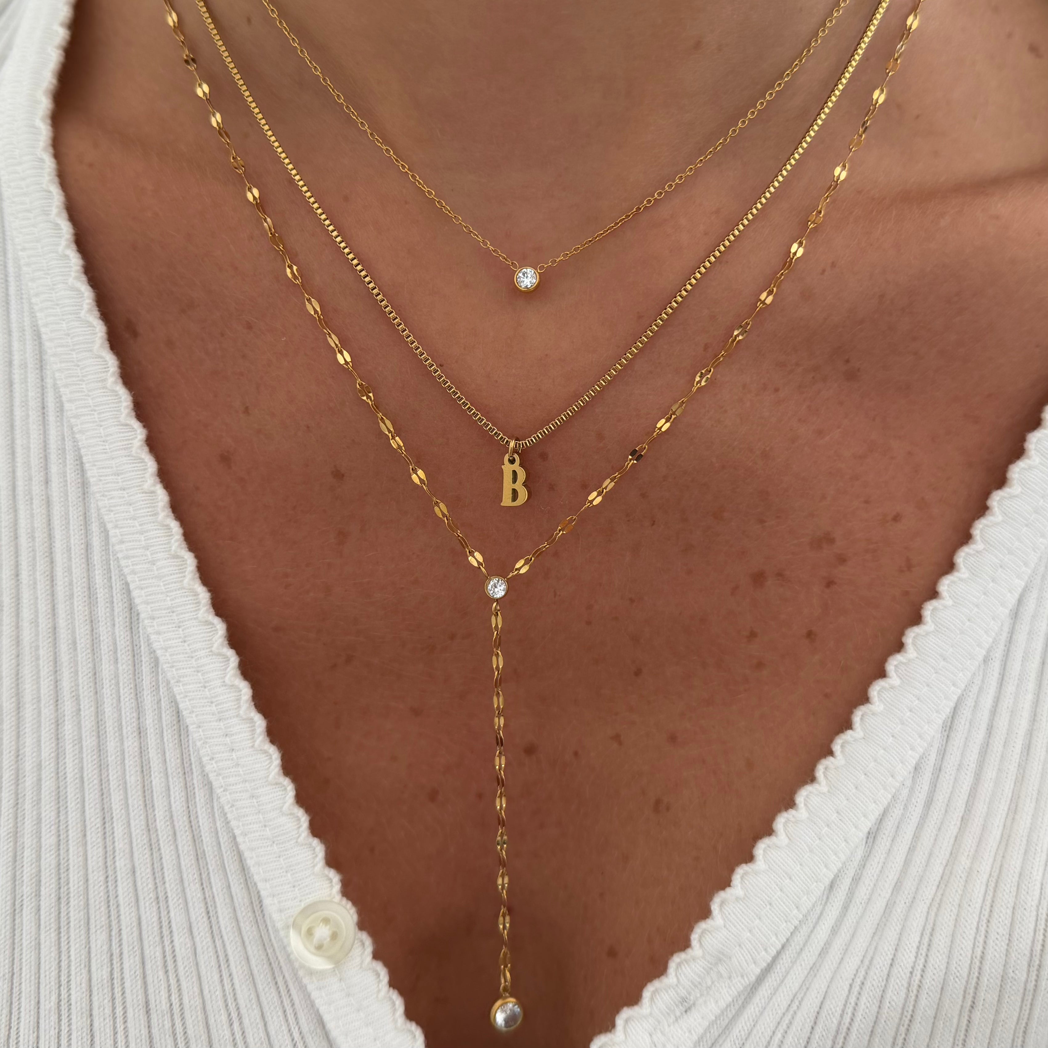 Falling Star Lariat Necklace