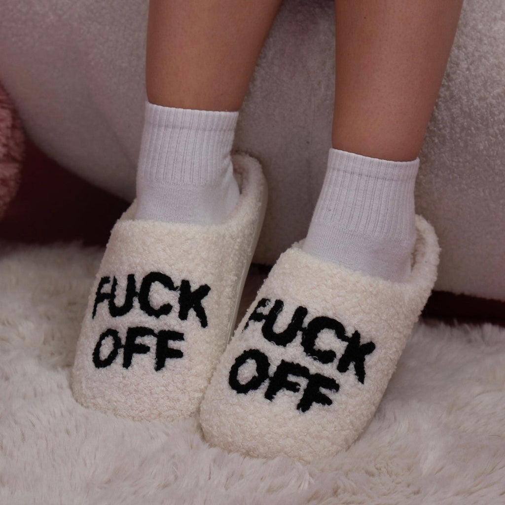 Leave Me Alone Slippers - EVRYJEWELS