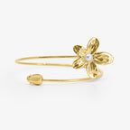 Flower Crush Arm Cuff Gold