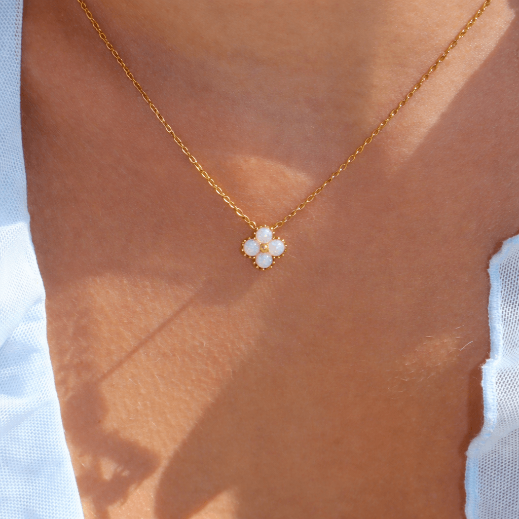 Opal Blossom Necklace - EVRYJEWELS
