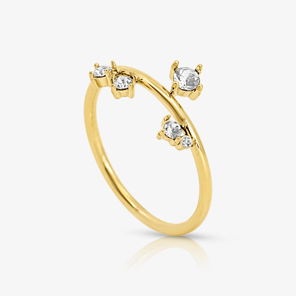Triple Spark Drop Pinky Ring