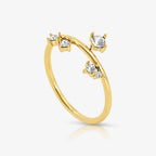 Triple Spark Drop Pinky Ring